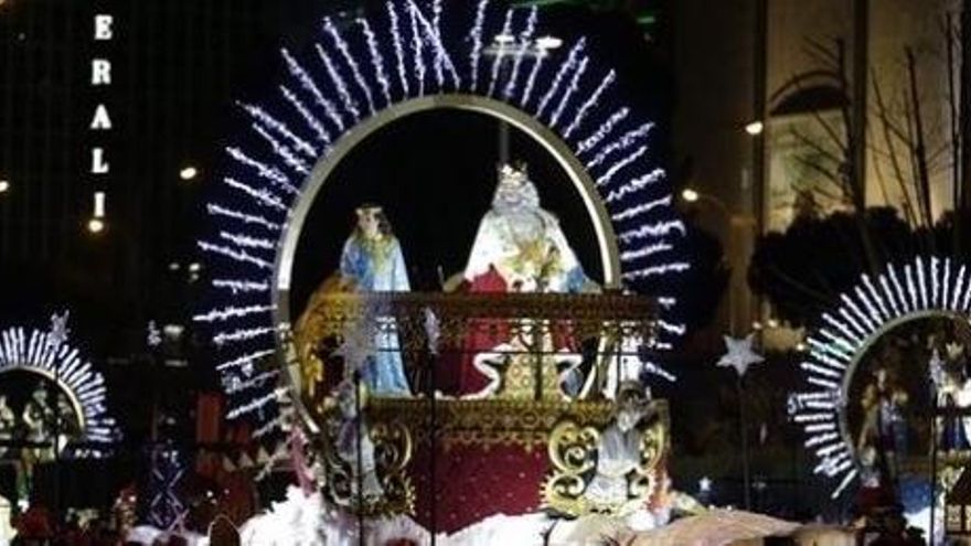 Cabalgata de Reyes en Madrid.