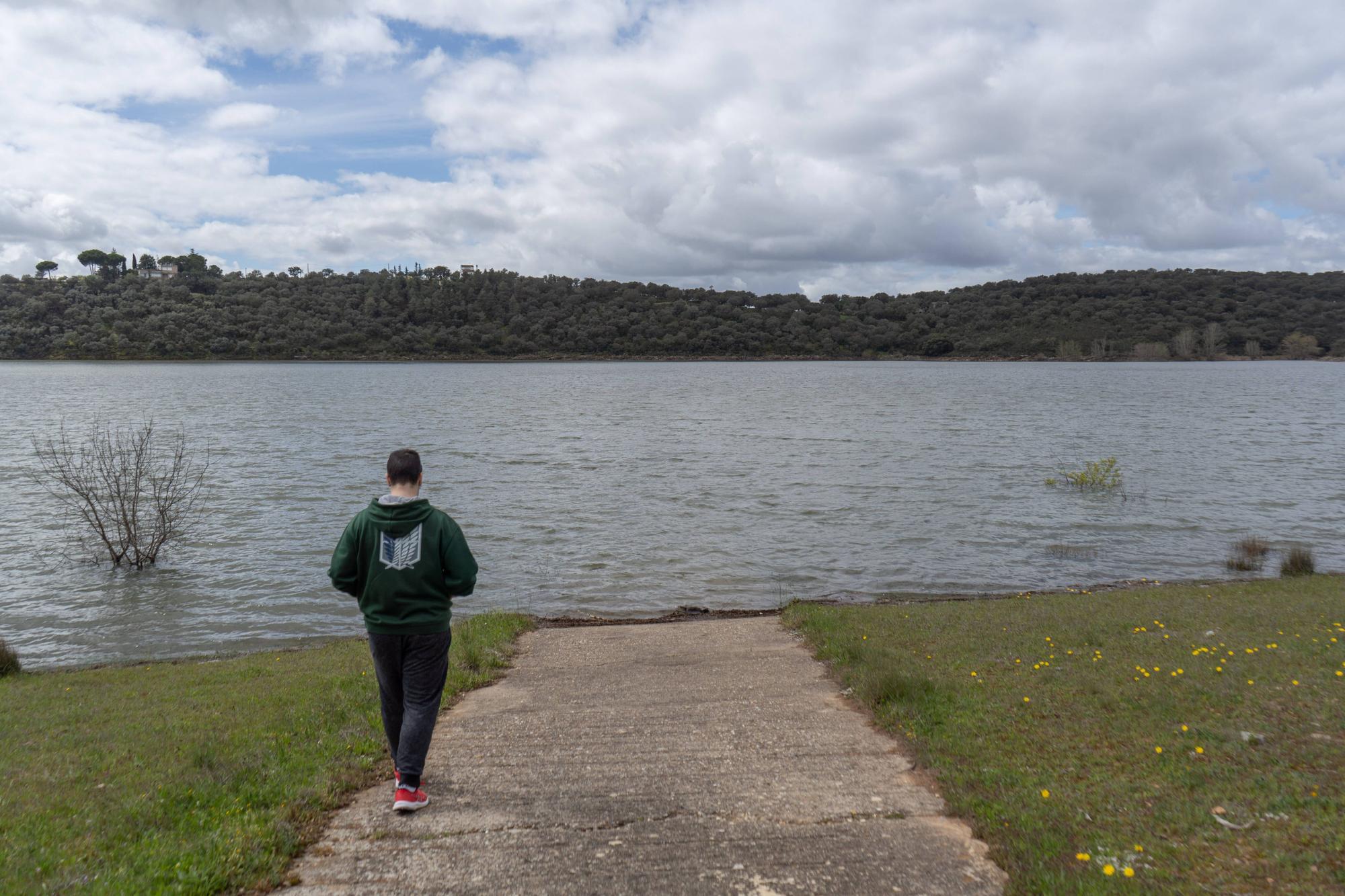 Estado del embalse de Ricobayo tras las lluvias caídas en la Semana Santa de 2024.