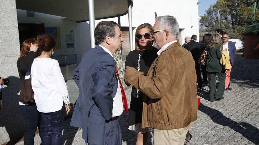 Abel Caballero, Carmela Silva y Xosé Manuel Pazos. // Ricardo Grobas