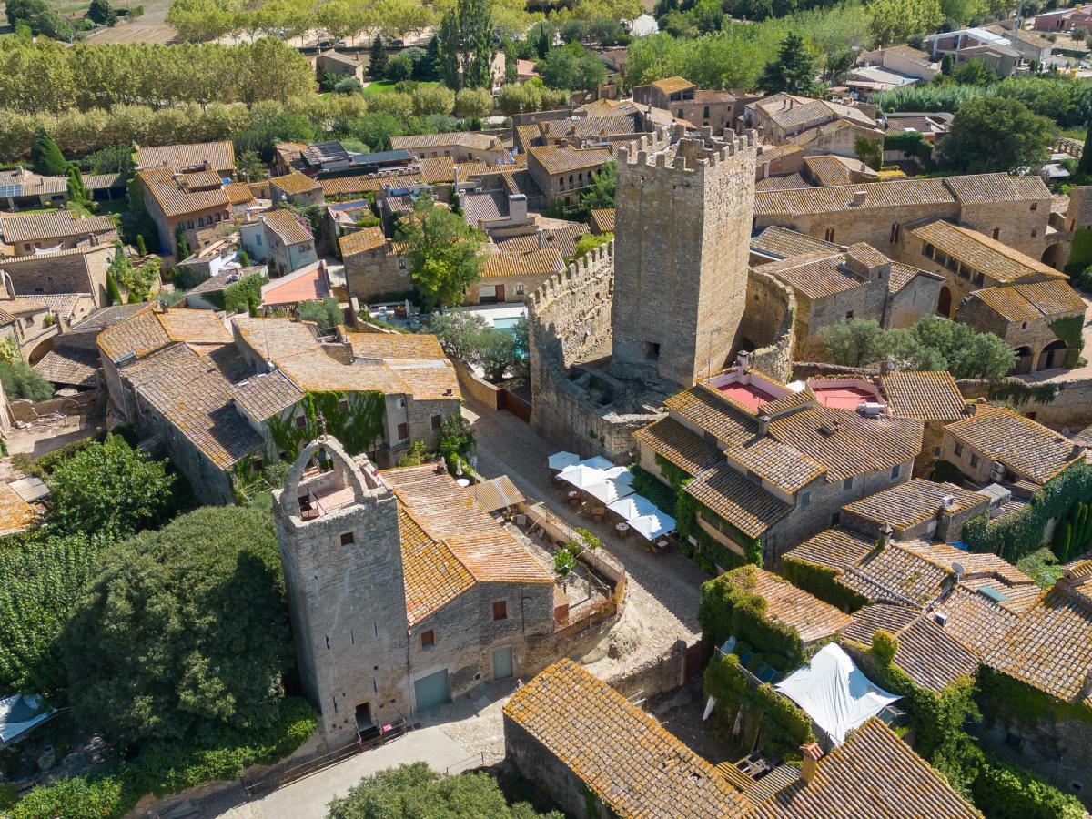 La torre medieval de Peratallada (Cataluña)