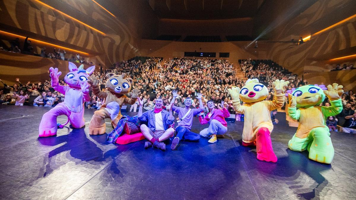 El tió solidari a l’auditori, dijous passat.