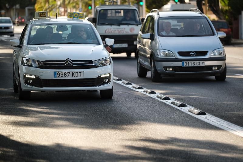 Nuevos elementos en el carril bus-taxi