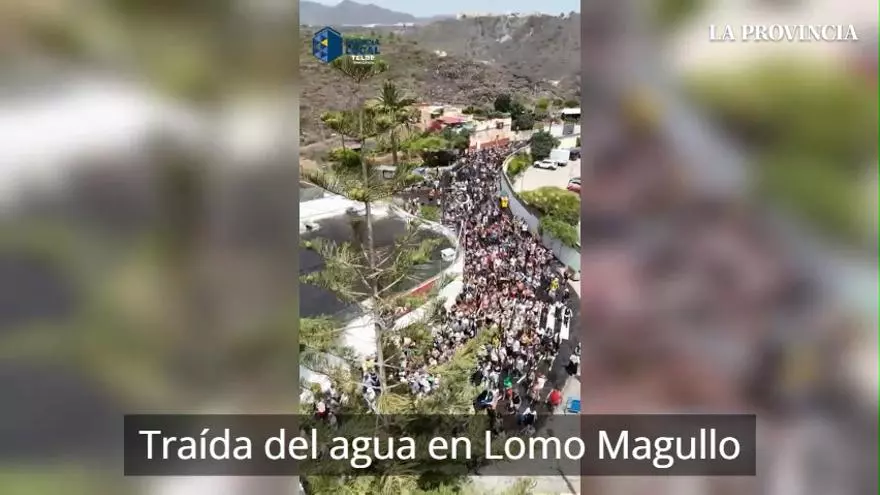 Vista aérea de la Traída del Agua en Lomo Magullo