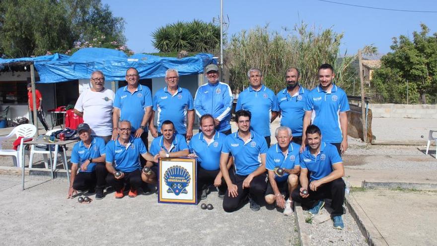 Petanca. Equipo del Binissalem de Cuarta masculina.