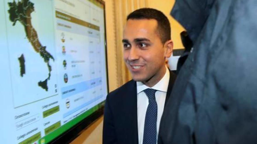 El líder del Moviment 5 Estrelles, Luigi di Maio, el dia després dels comicis.