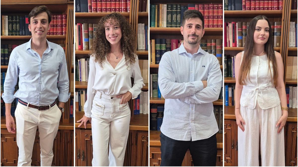 Luis Escribano, Paula García, Pablo Barberá e Isabel Marín.