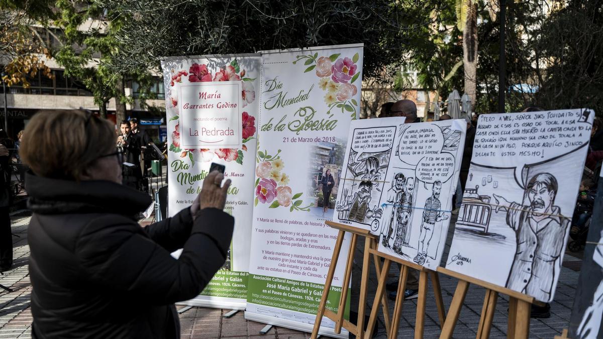 Homenaje a Gabriel y Galán en Cáceres
