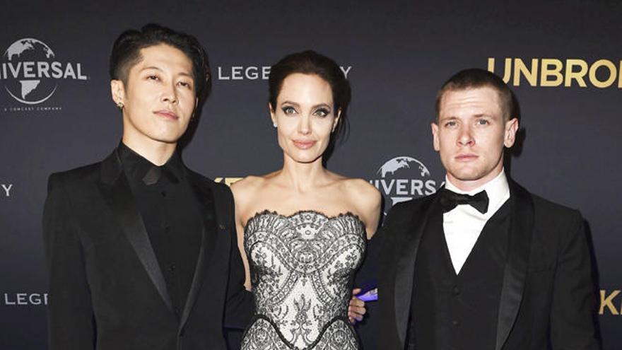 Angelina Jolie, el actor japonés Miyavi y Jack O&#039;Connell.