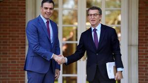 Pedro Sánchez y Alberto Núñez Feijóo.