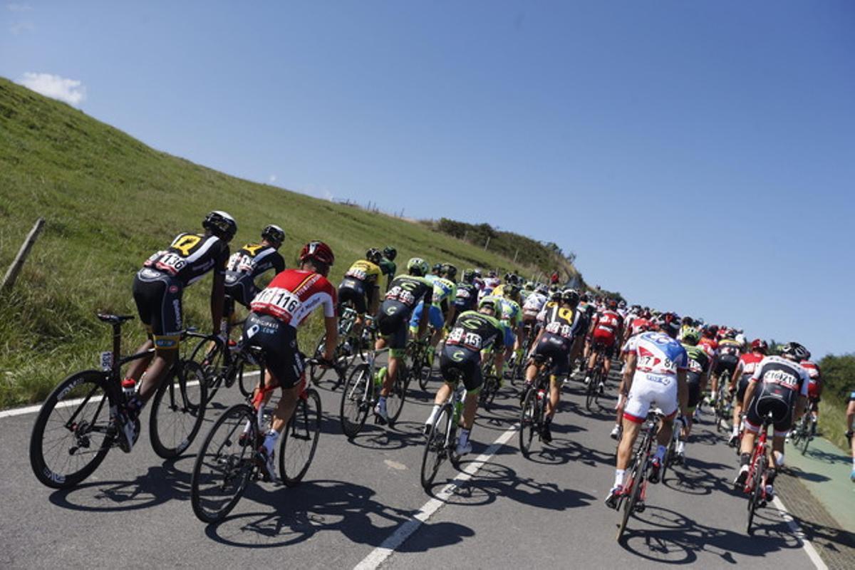 Las imágenes de la etapa de la Vuelta Las imágenes de la etapa de la Vuelta