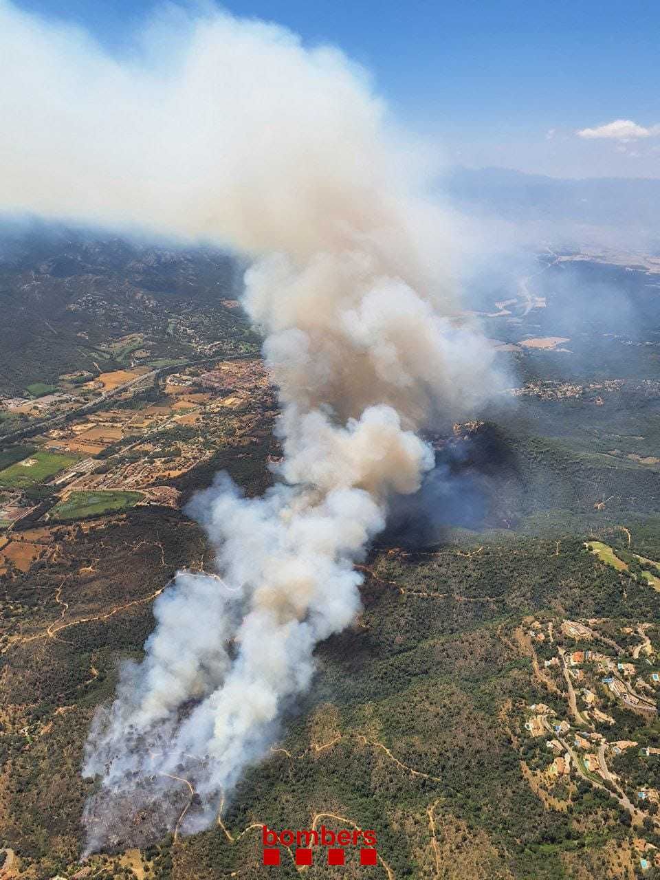 Incendi forestal a Castell d'Aro