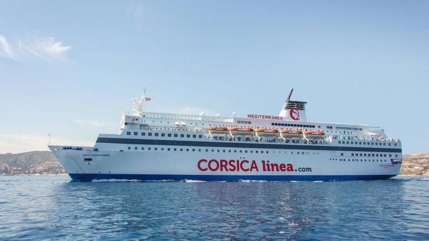 Die &#039;Méditerranée&#039; ist ein Fährschiff der französischen Reederei Corsica Linea.