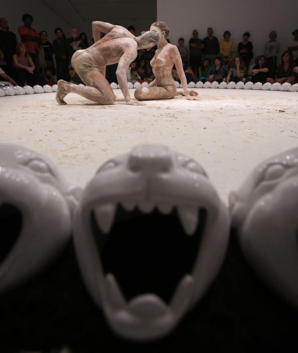 El espectáculo escenifica el ritual de una ofrenda en culturas antiguas