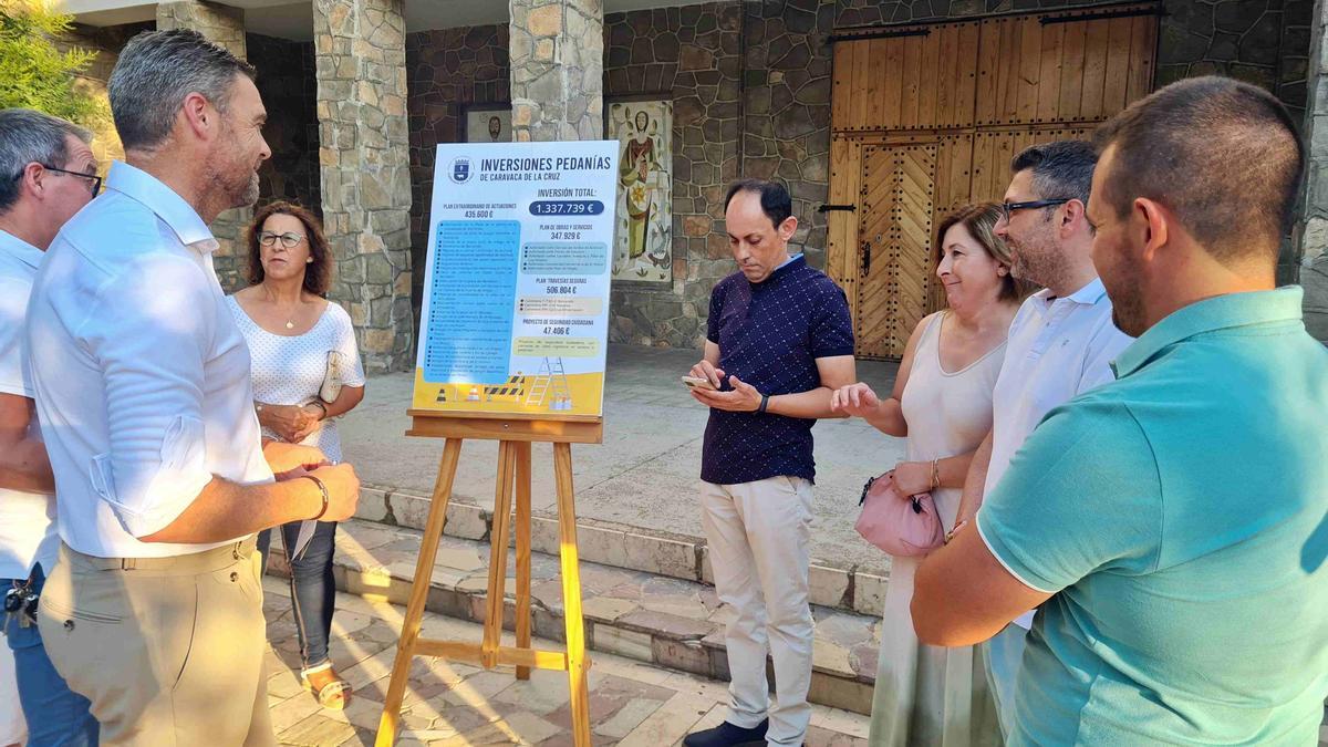 El alcalde de Caravaca, José Francisco García, presentó el plan de inversiones en pedanías