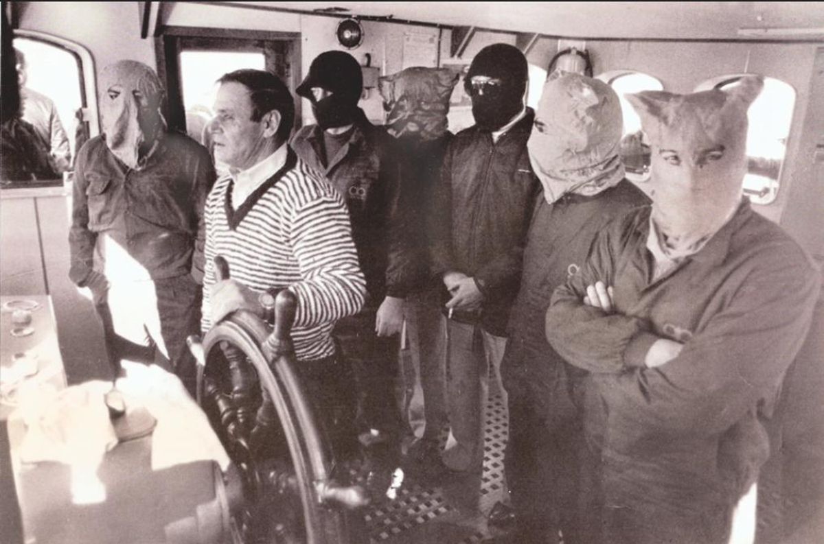 Secuestro do catamarán no ano 1995.
