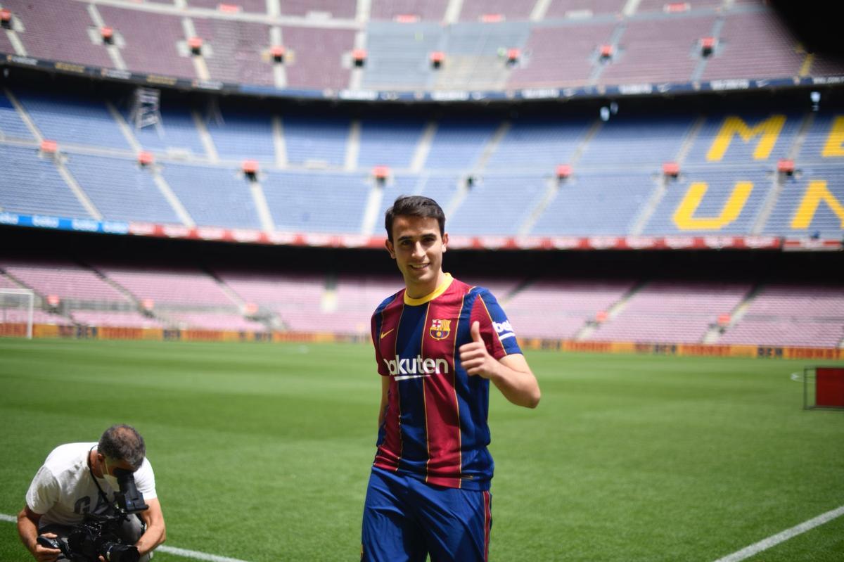 Èric García, en el Camp Nou.