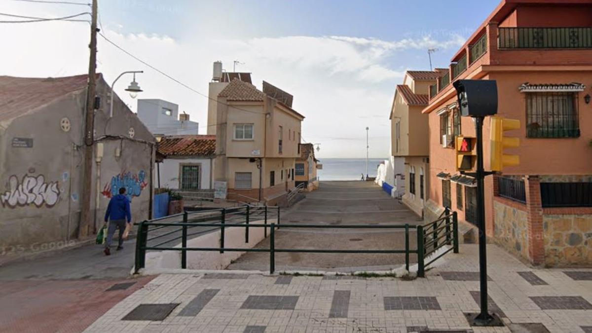 Tramo de la calle Practicante Pedro Román donde ocurrieron los hechos.