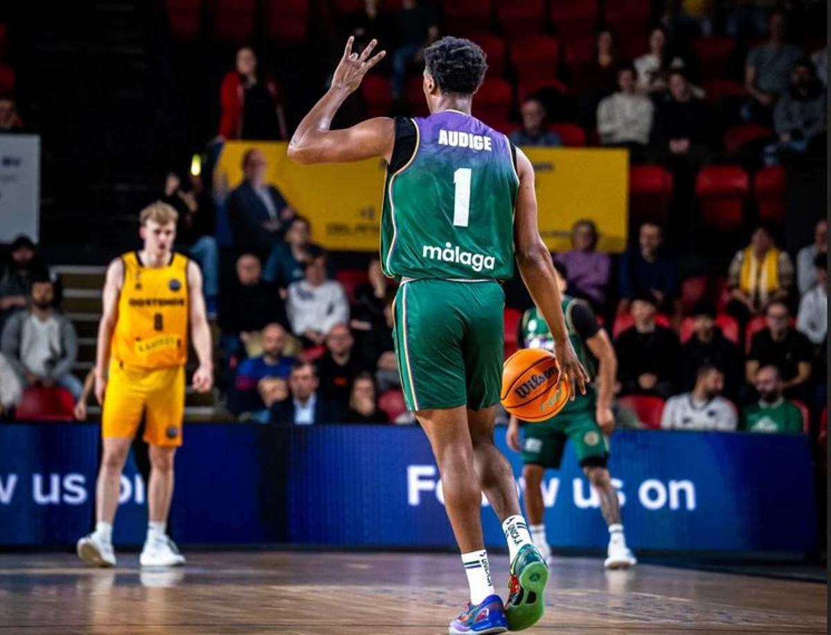 Audige, en el partido contra el Oostende.