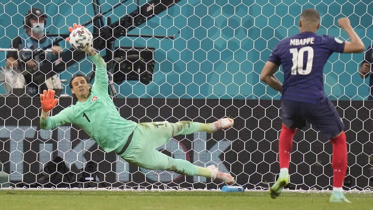Mbappé falló un penalti clave ante Suiza en la Eurocopa 2021