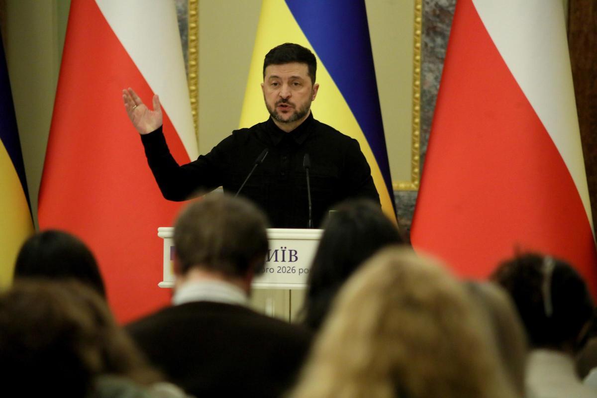 Volodimir Zelenski, presidente de Ucrania.