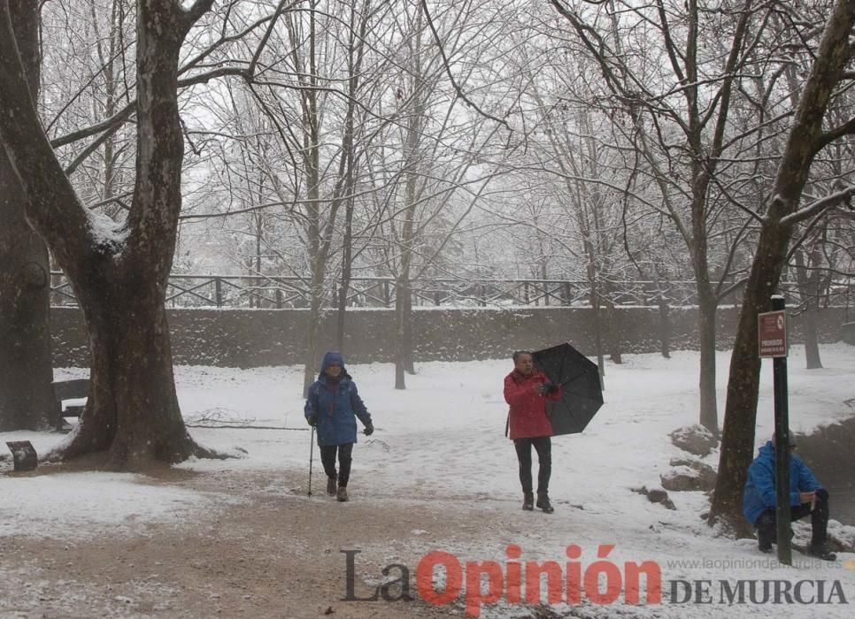 Nieve en las Fuentes del Marqués de Caravaca