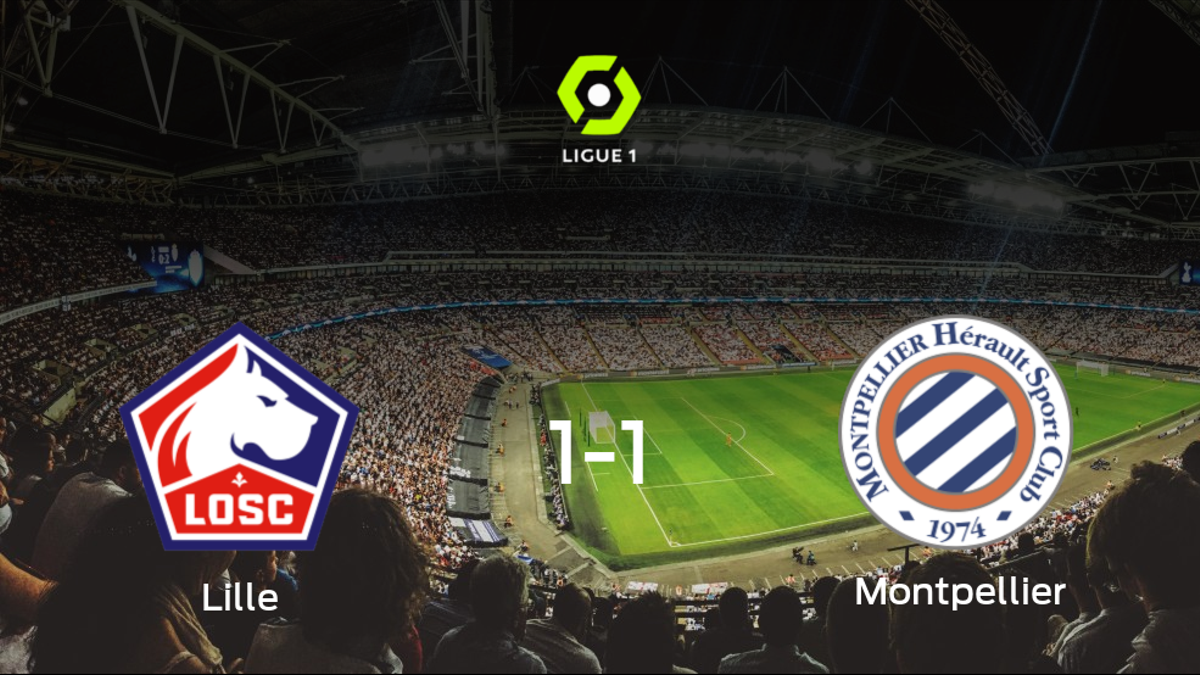 Reparto de puntos entre el Lille OSC y el Montpellier (1-1)