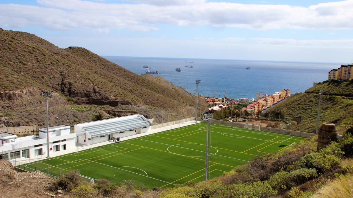 Campo de fútbol de El Lasso, cuyas obras han finalizado recientemente