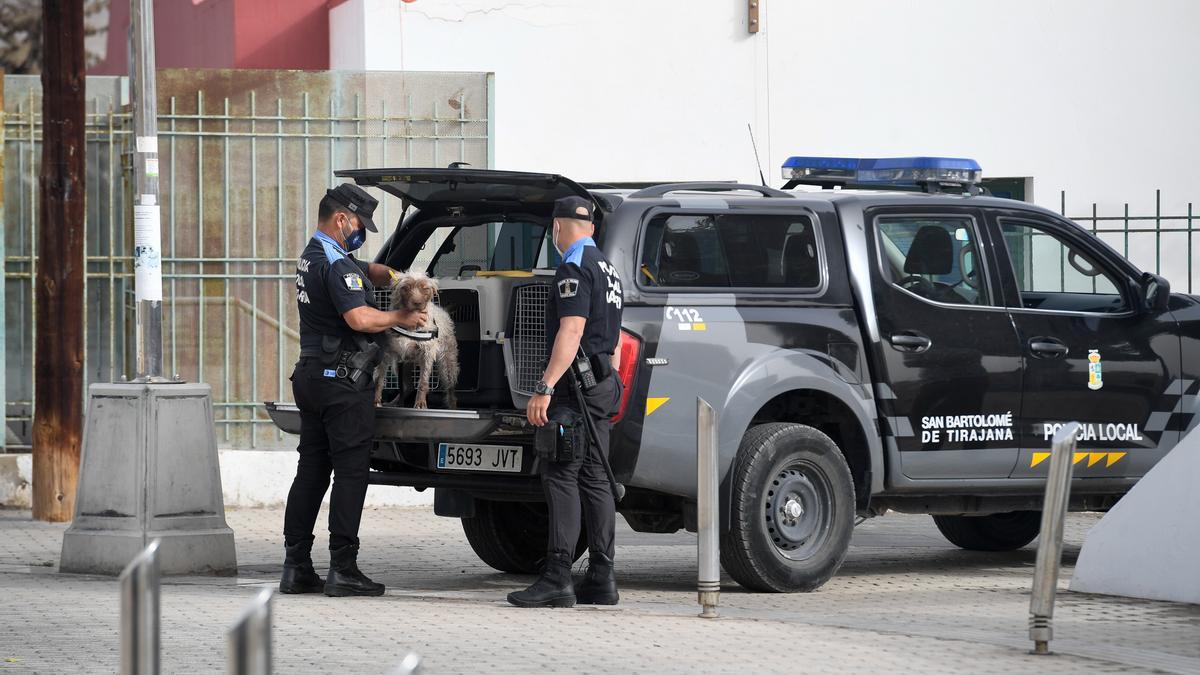 Controles caninos y desalojo de indigentes en San Bartolomé de Tirajana