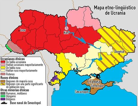 Mapa etno-lingüístico de Ucrania