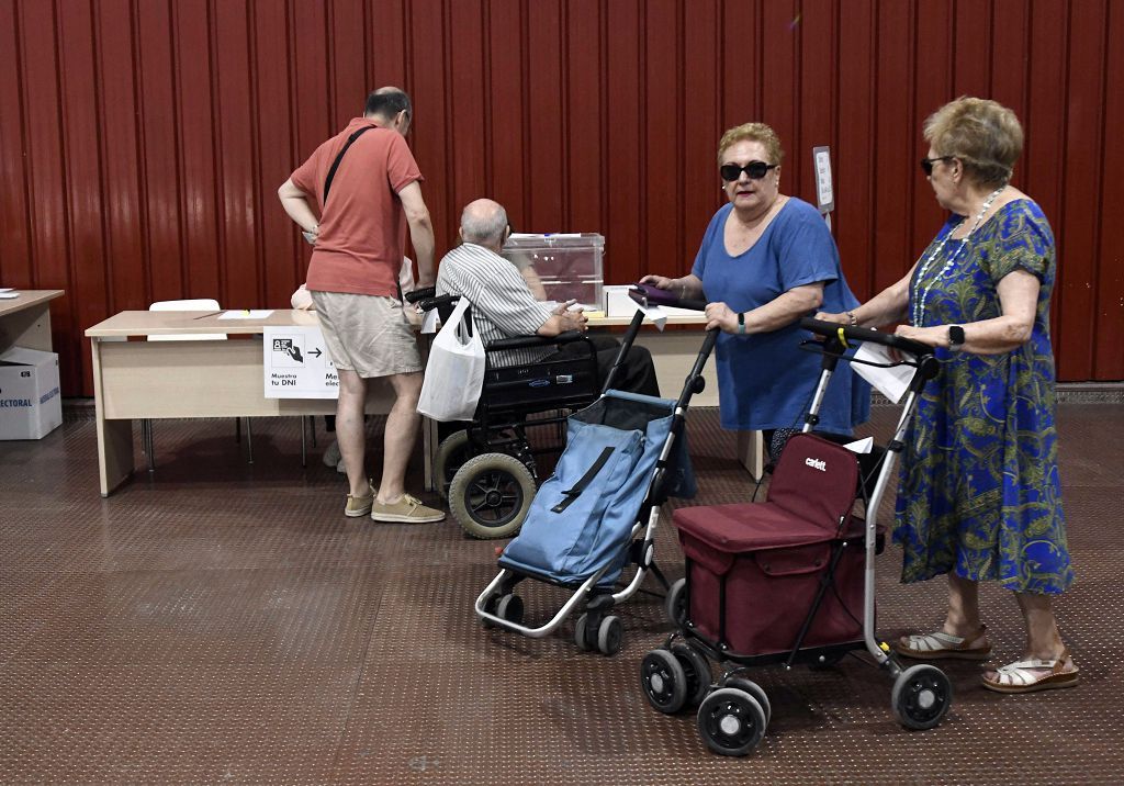 Jornada de elecciones europeas en Murcia