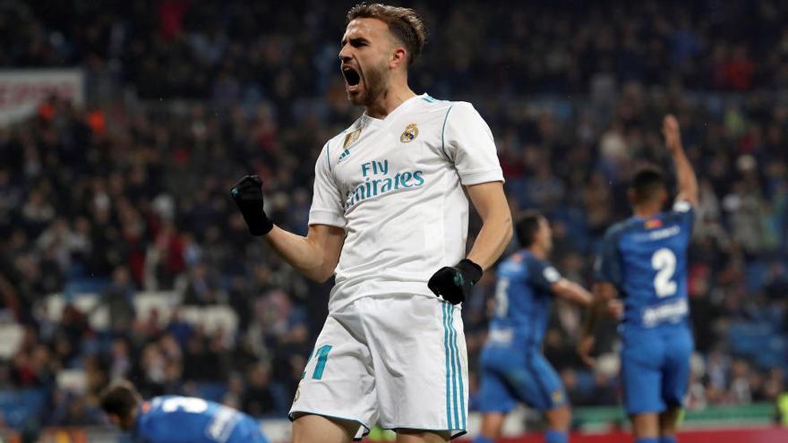 Borja Mayoral fue autor de siete goles en catorce encuentros. El jugador de Parla espera convencer a Lopetegui.