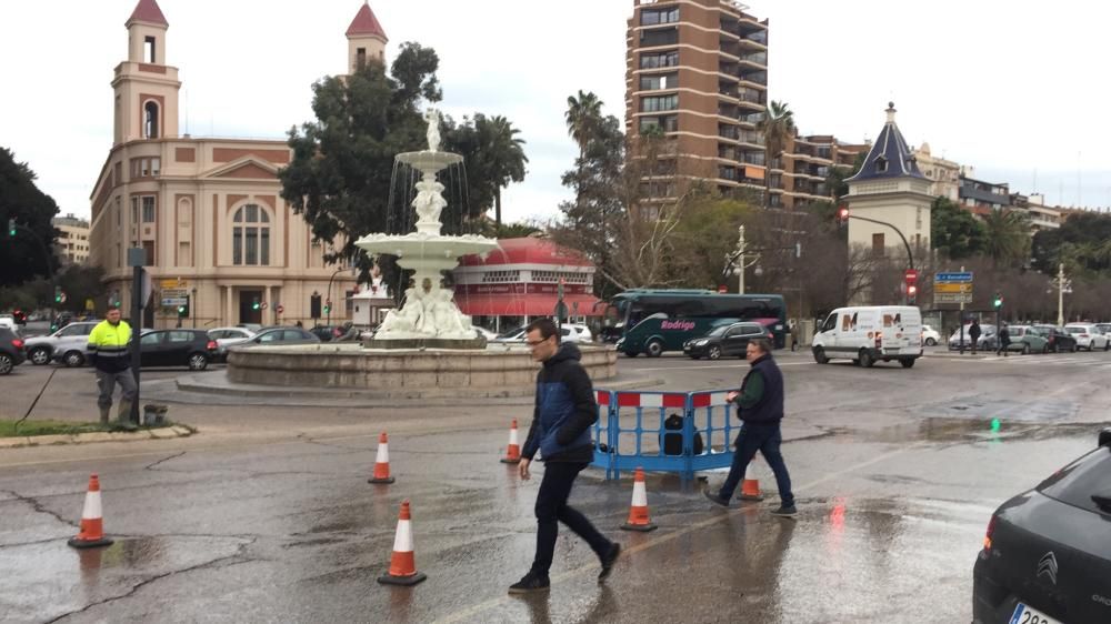 Un géiser en la Alameda