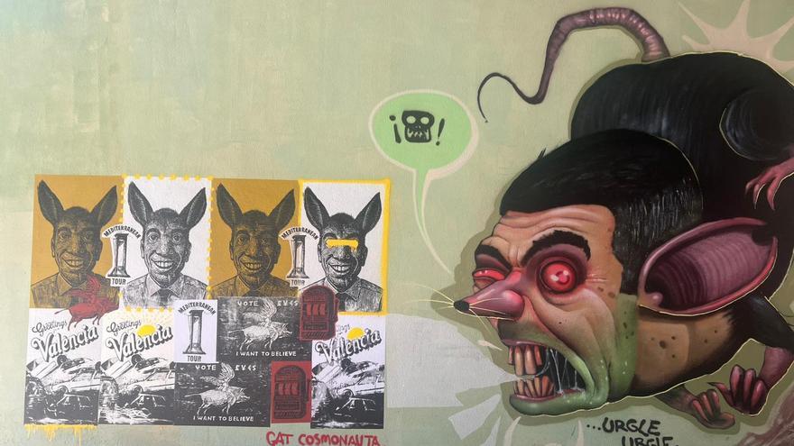 Algemesí Solidari denuncia &quot;censura&quot; en los murales del Raval en los que aparece Mazón