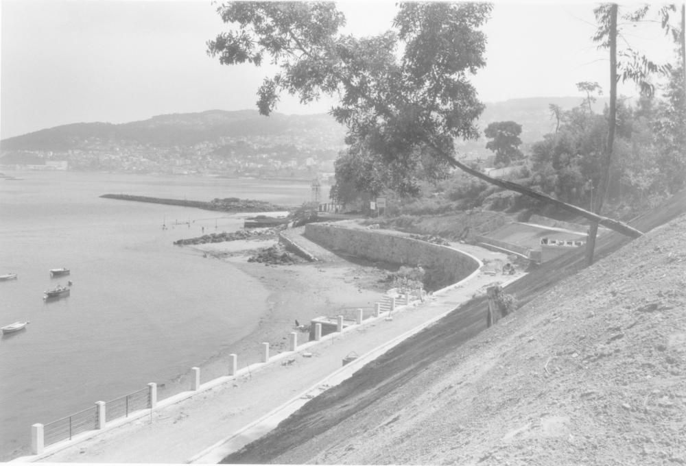 Playa de A Punta, en A Guía (Vigo), en 1995.