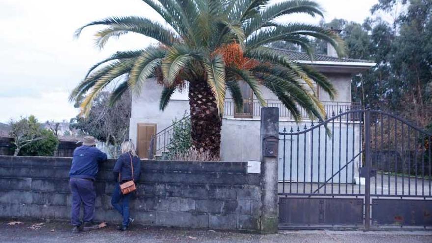 El domicilio familiar de la pareja en el barrio de Casal, en Salceda.