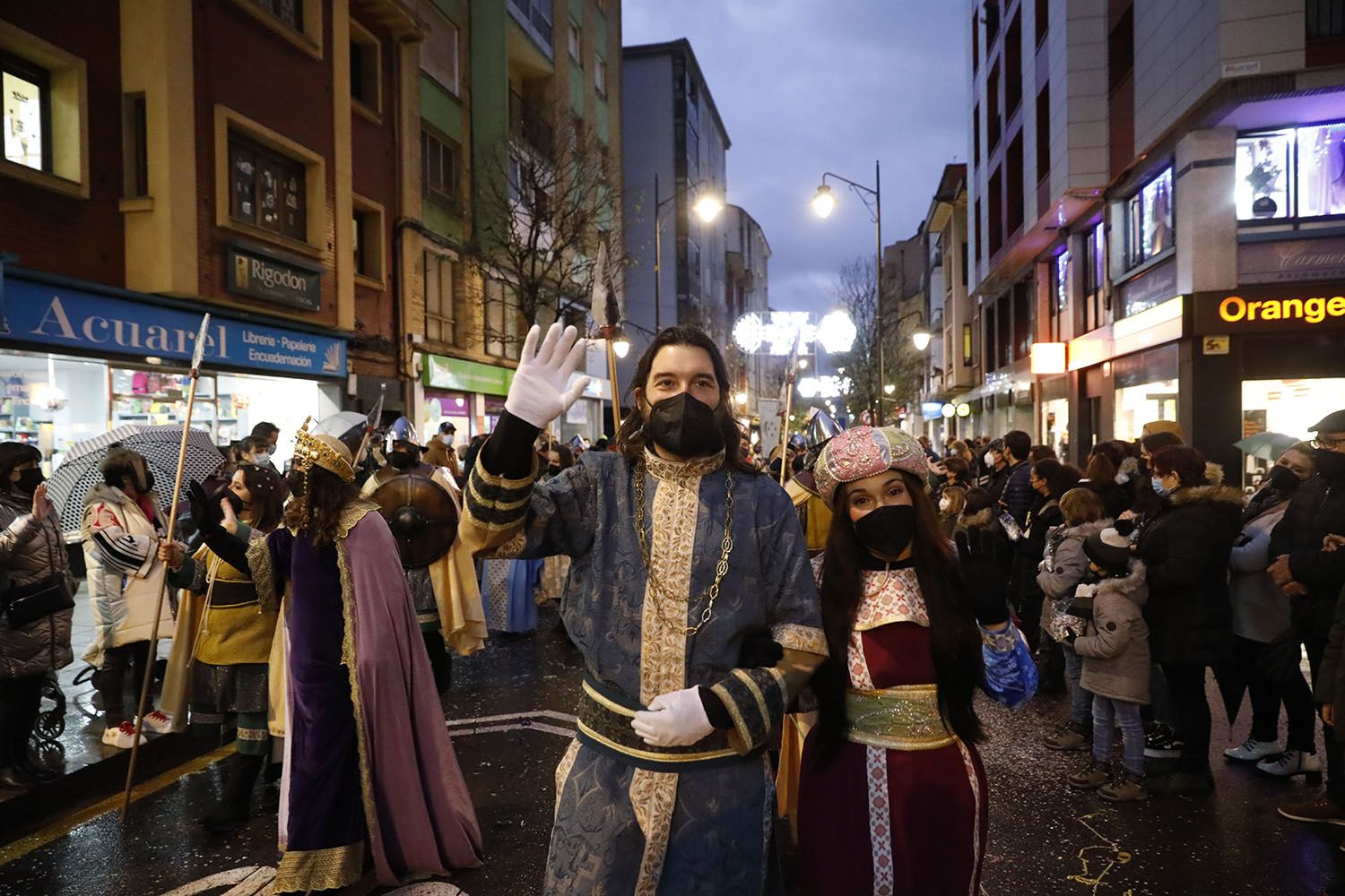 La cabalgata de los Reyes Magos en Gijón