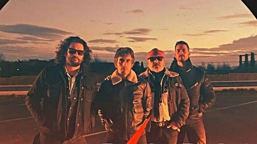 Concierto de Sr. Salvaje, grupo compostelano, como teloneros de la estadounidense Nikki Hill
