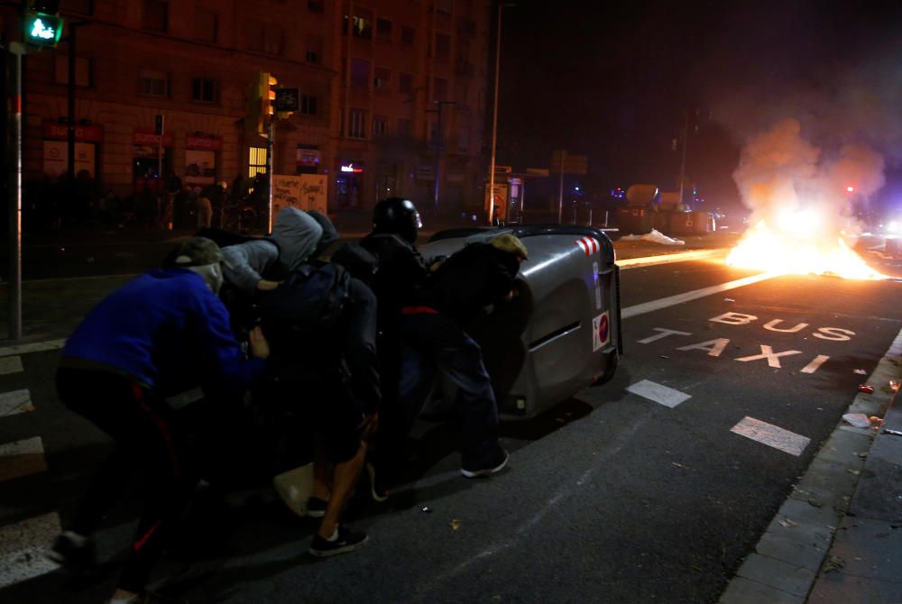 Disturbios en Barcelona tras la marcha de los CDR