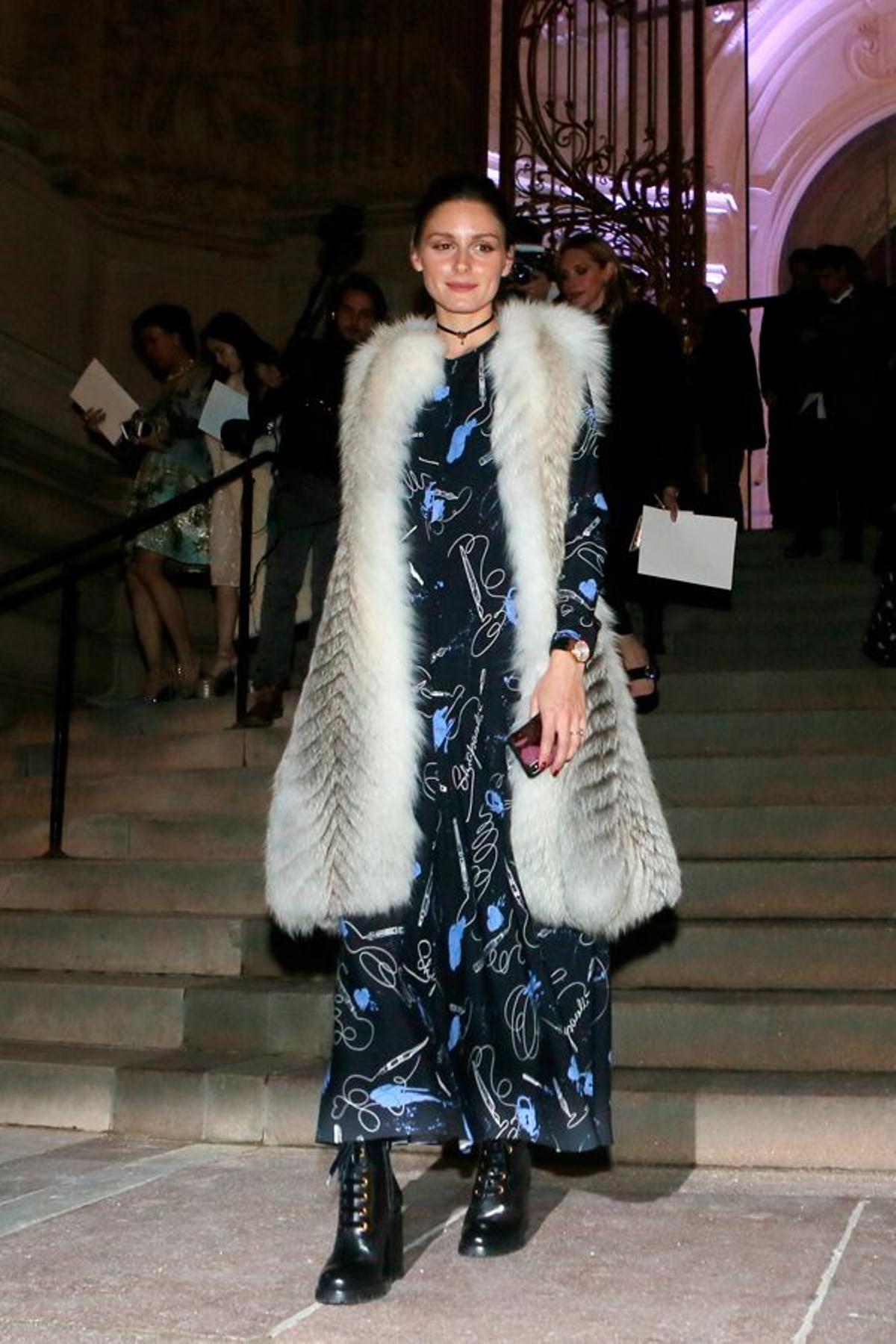 Look de Olivia Palermo en el desfile de Giambattista Valli