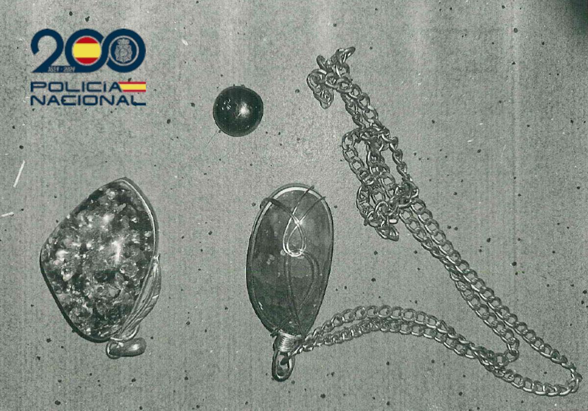 Joyas robadas intervenidas a estos dos jóvenes ladrones en Palma.