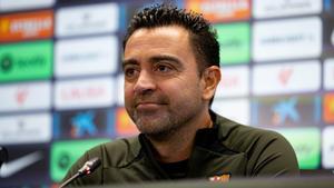 Xavi Hernández, en rueda de prensa