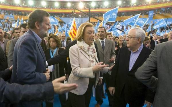 Las imágenes del mitin de la coalición PP-PAR en Zaragoza