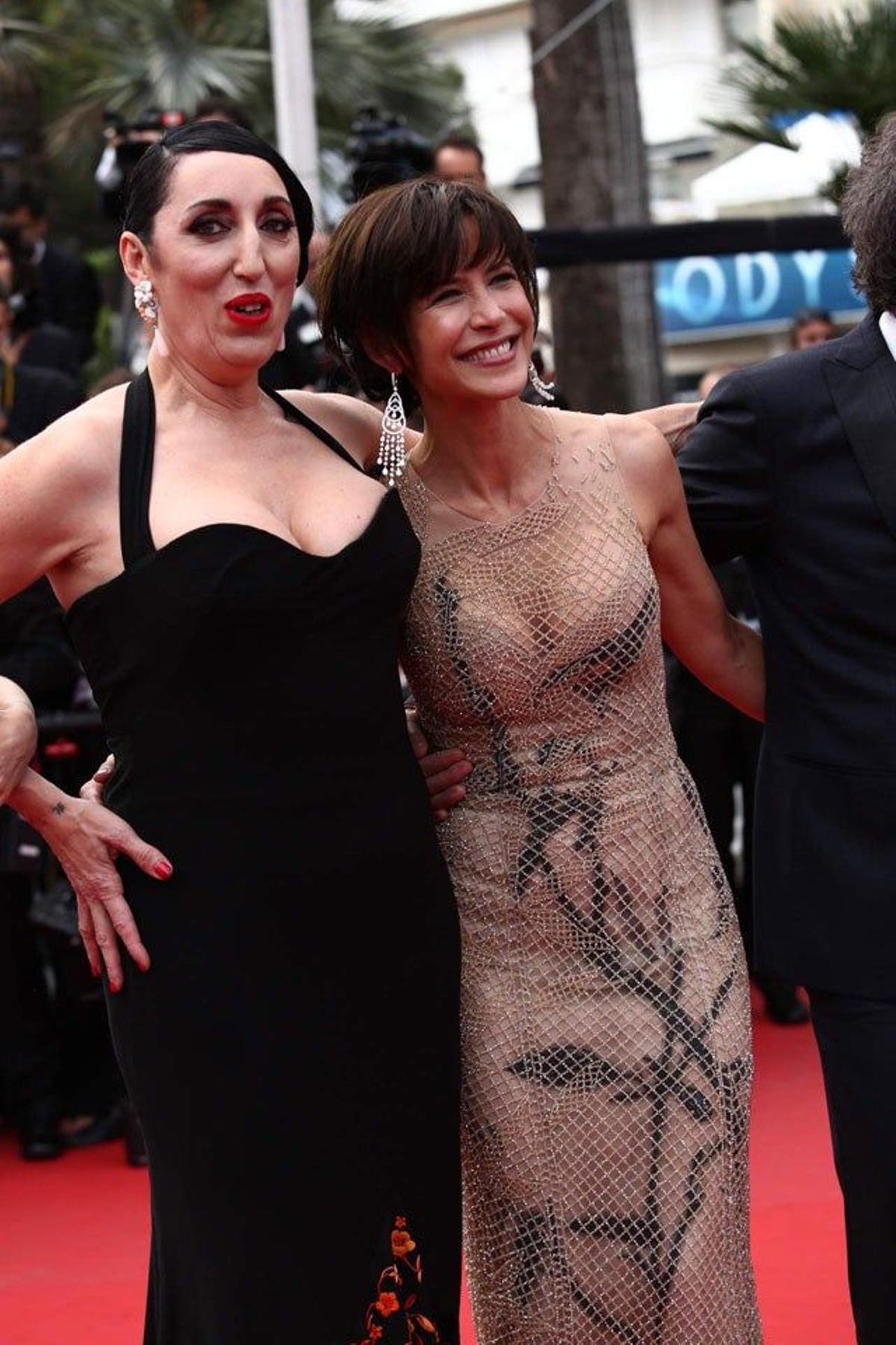 Rossy de Palma y Sophie Marceau en la alfombra roja de la ceremonia de clausura de la 68 Edición del Festival de Cine de Cannes