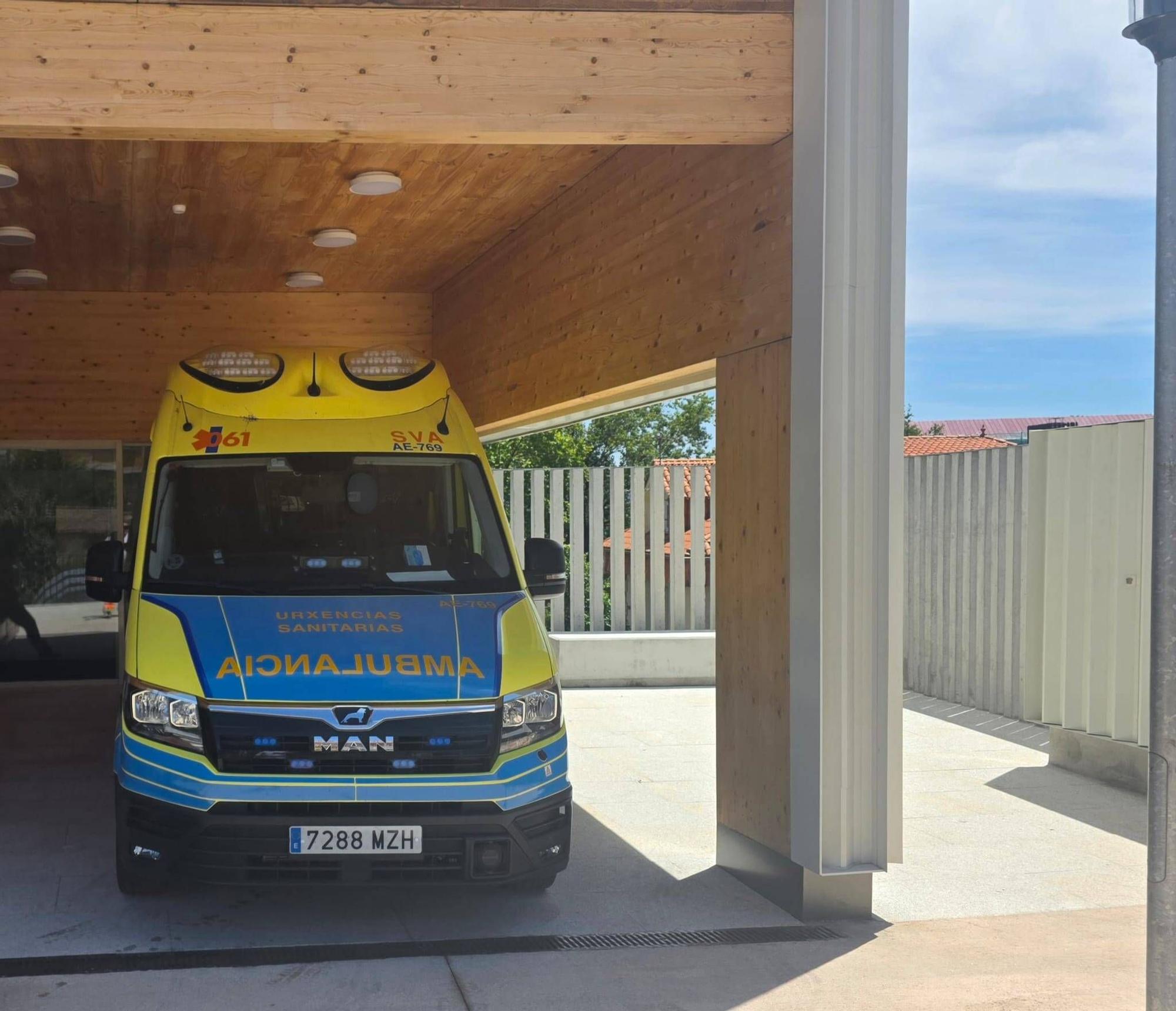 La ambulancia de Moaña.