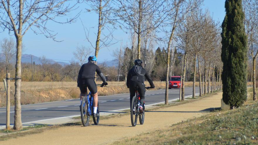Carril bici a Figueres.