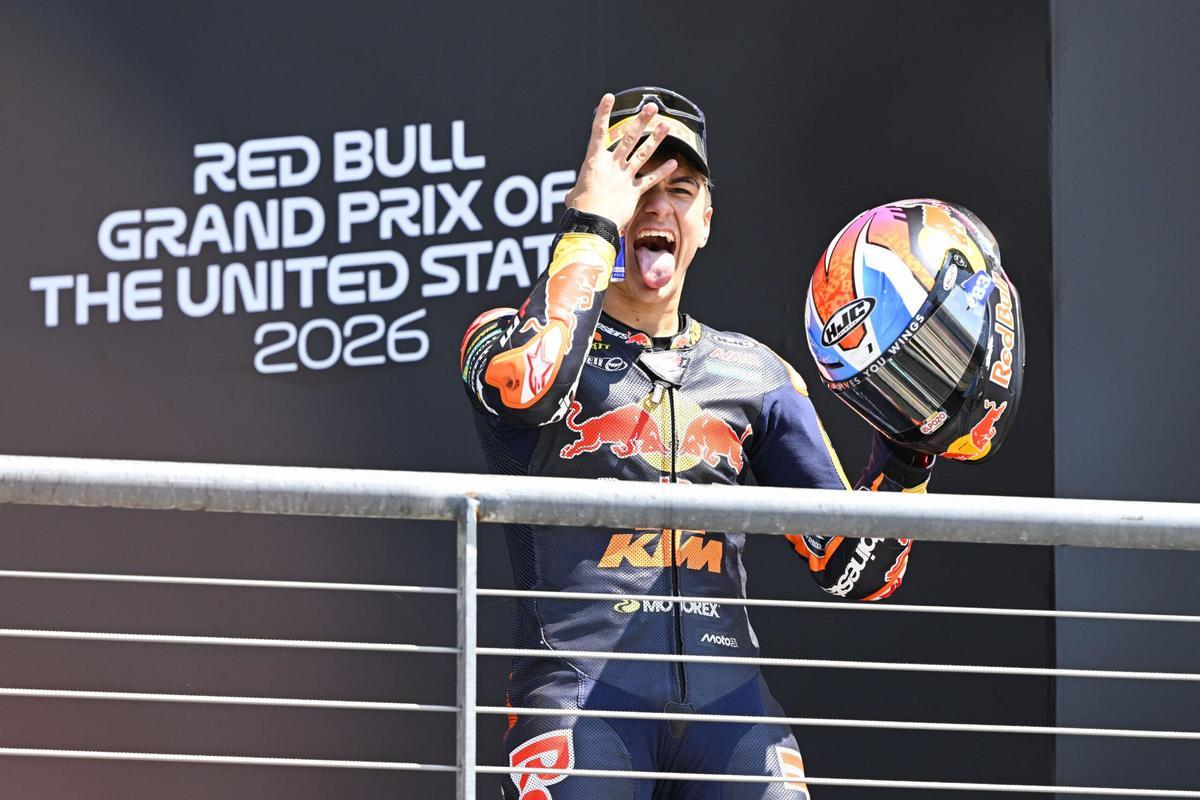 Álvaro Carpe, en el podio del Gran Premio de Las Américas