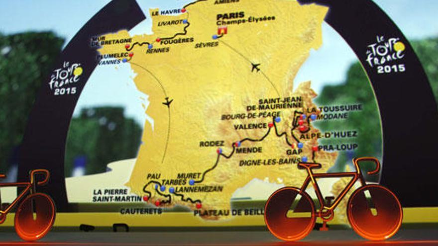 El itinerario del Tour de Francia 2015