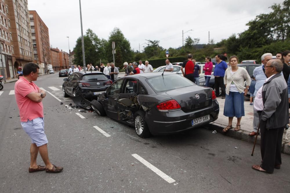 Accidente en la calle Ruiz en la Calzada