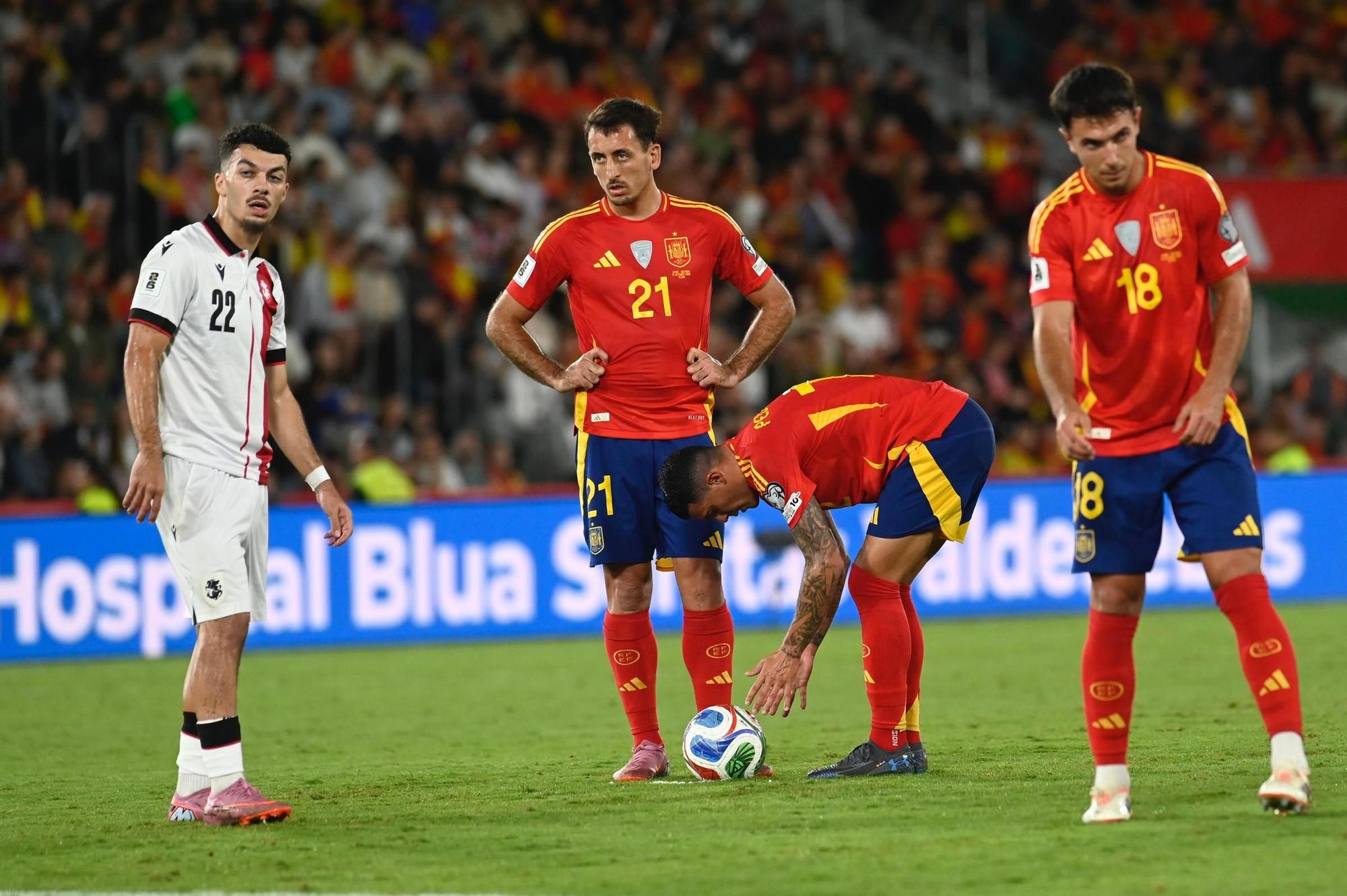 España - Georgia, en imágenes