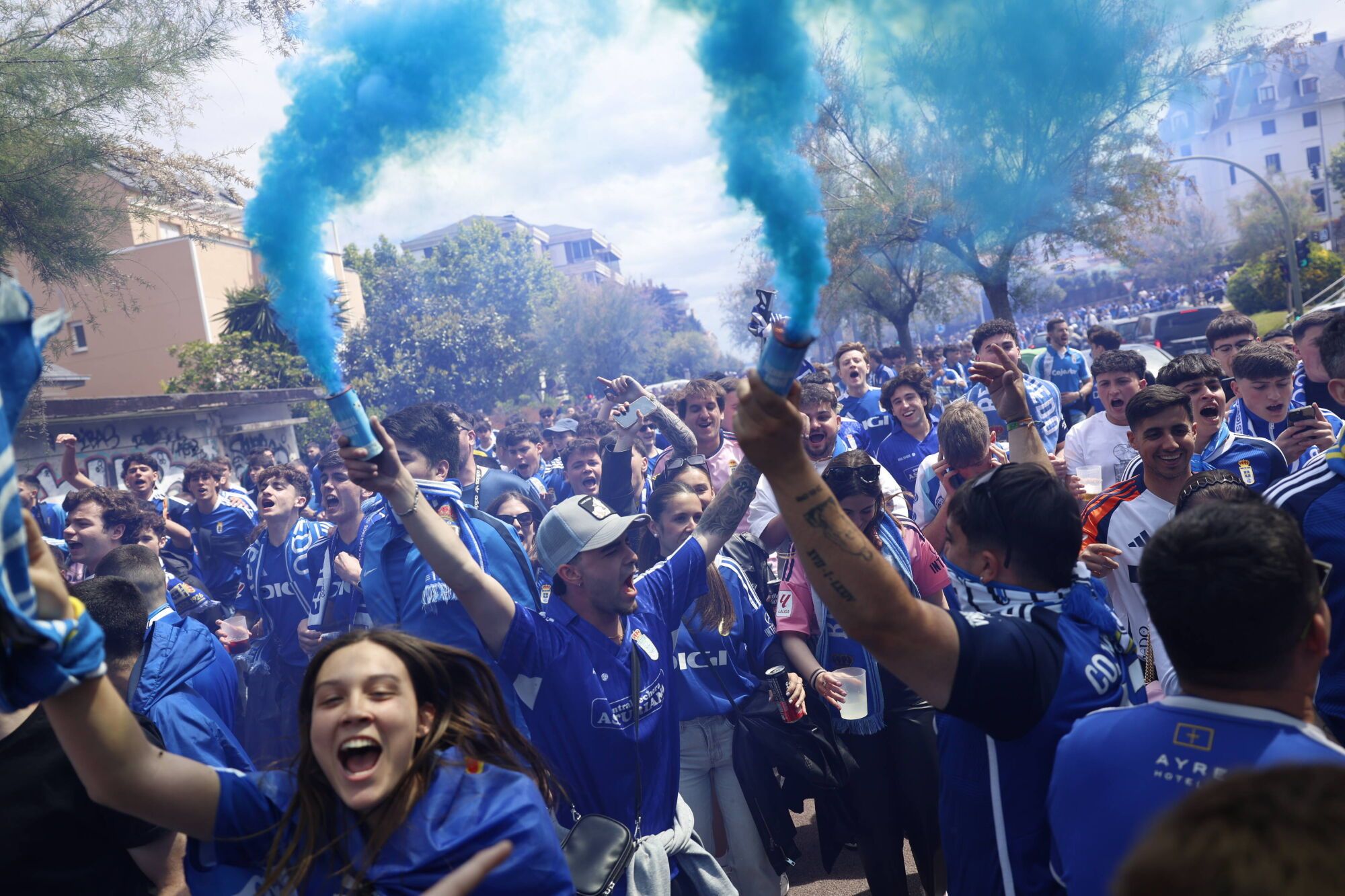 Así fue el partido entre el Real Oviedo y el Racing de Santander